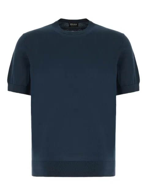 Zegna ribbed-hem T-shirt
