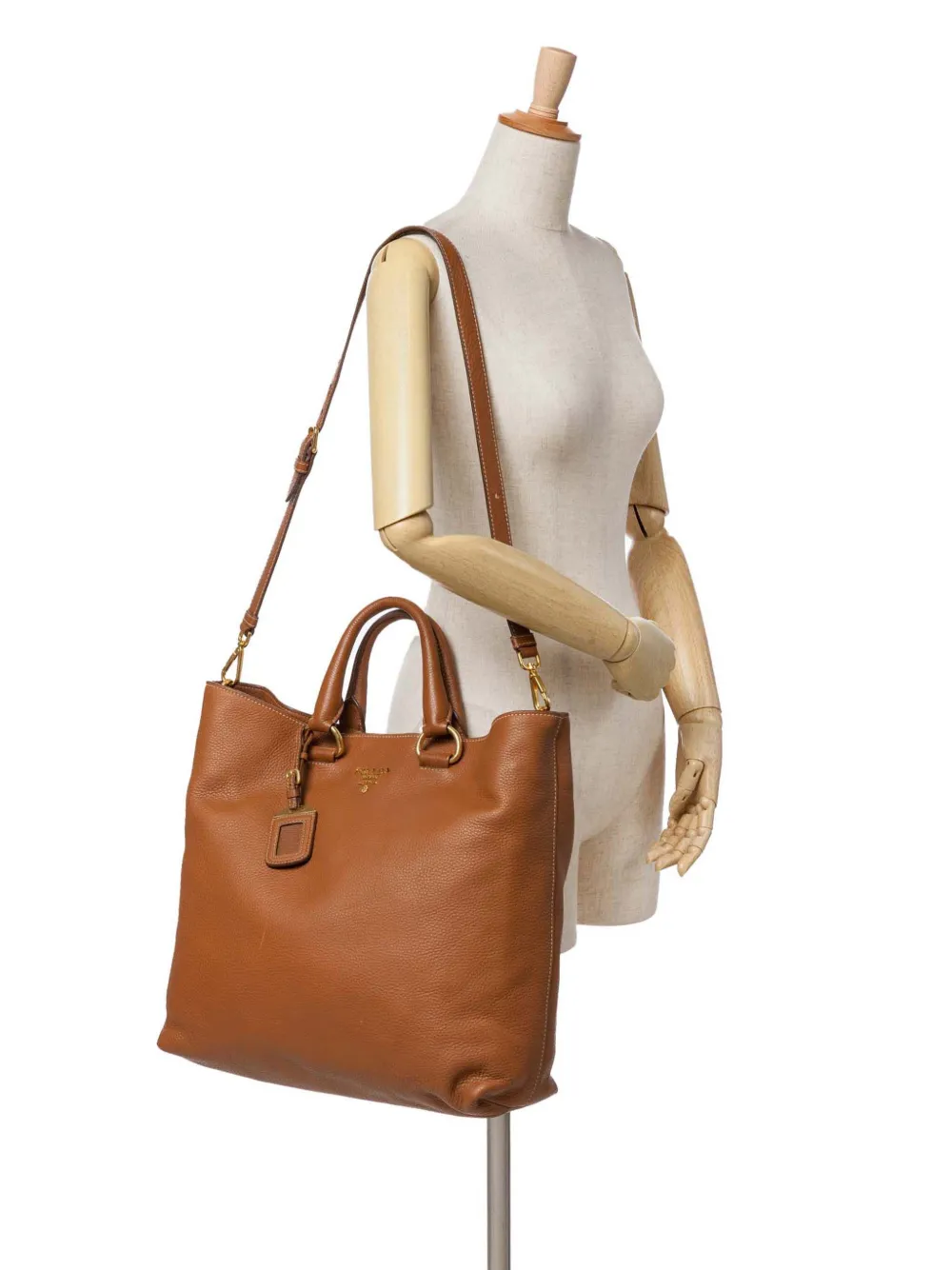 Prada Pre-Owned 2000-2024 Vitello Daino Open Convertible Tote satchel | Pre-Owned | Image 2