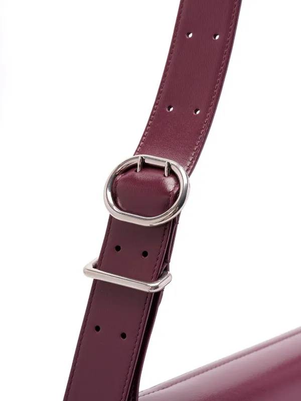 Jil Sander Leather Shoulder Bag | Purple | FARFETCH