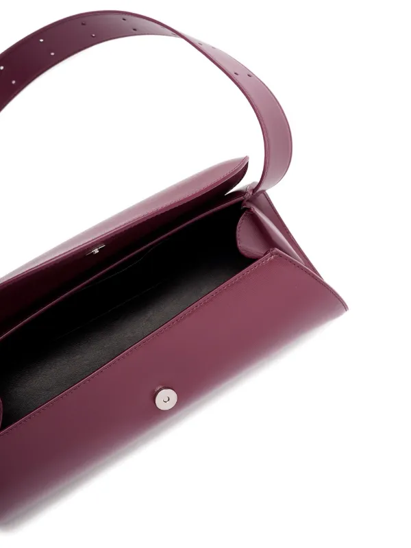 Jil Sander Leather Shoulder Bag | Purple | FARFETCH