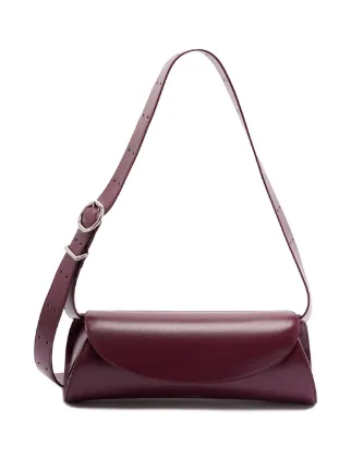 Jil Sander Leather Shoulder Bag | Purple | FARFETCH