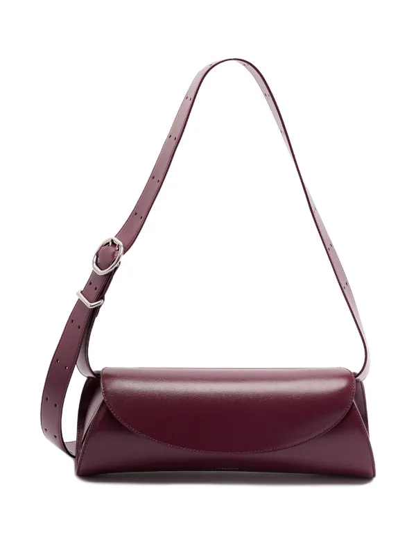 Jil Sander レザーショルダーバッグ | パープル | FARFETCH JP