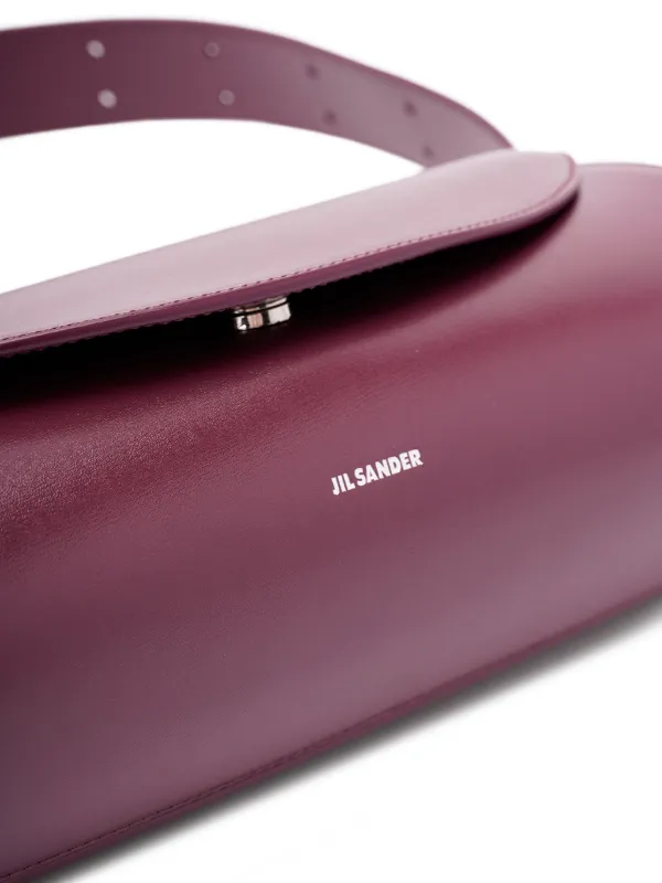 Jil Sander Leather Shoulder Bag | Purple | FARFETCH