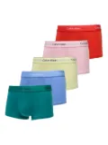 Calvin Klein logo-waistband boxers (pack of five) - Green