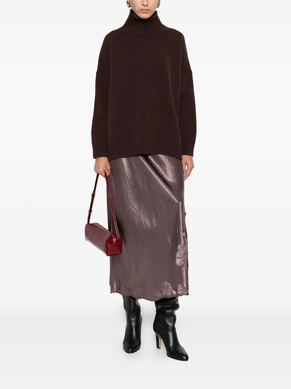 Weekend Max Mara Turtleneck Sweater In Brown