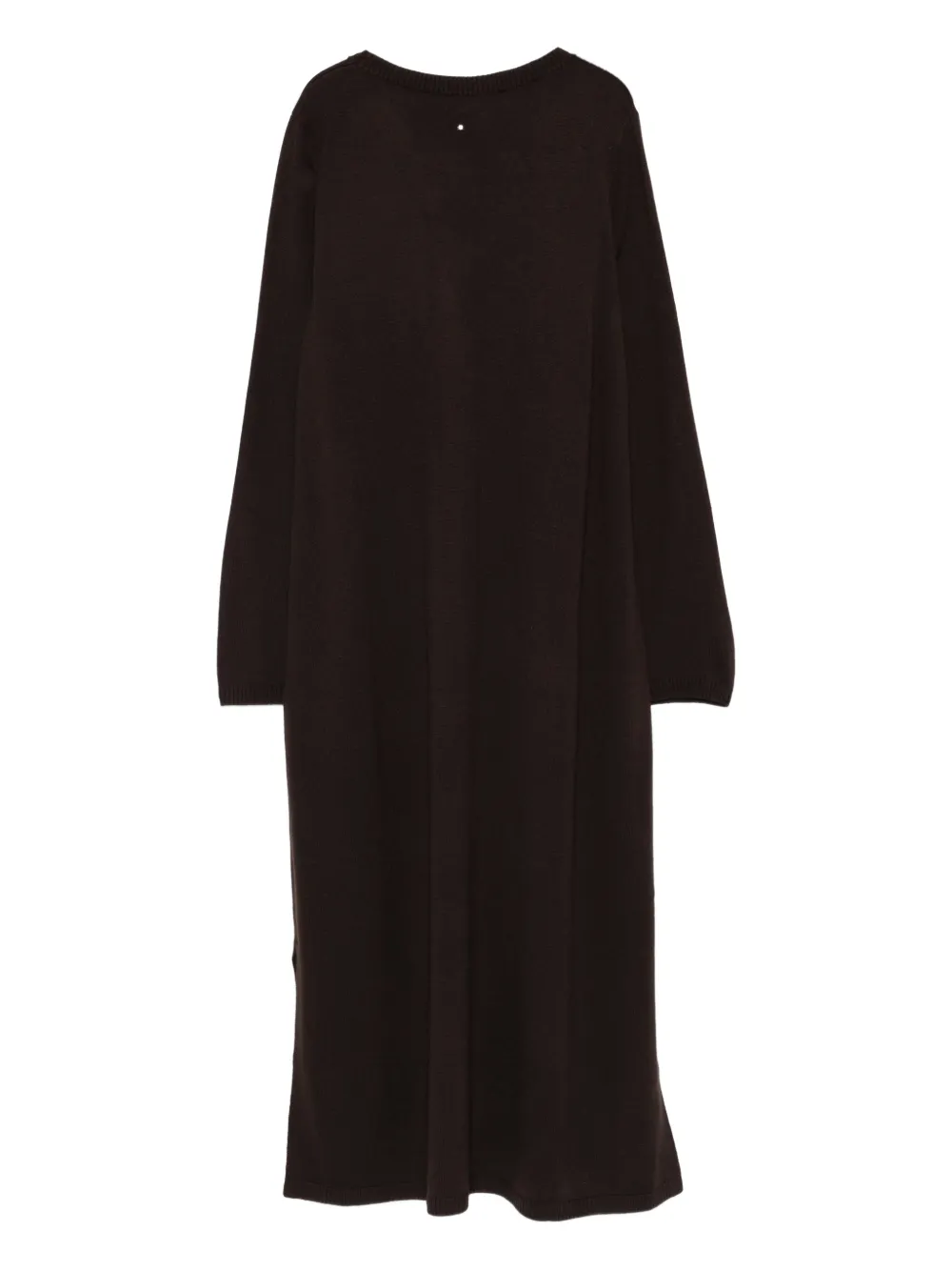 Marina Rinaldi fine-knit midi dress - Bruin