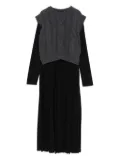 Weekend Max Mara cable-knit pleated midi dress - Black