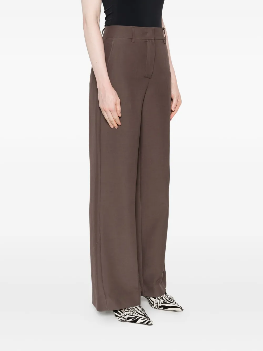 Weekend Max Mara Broek met zakken aan de voorkant Bruin