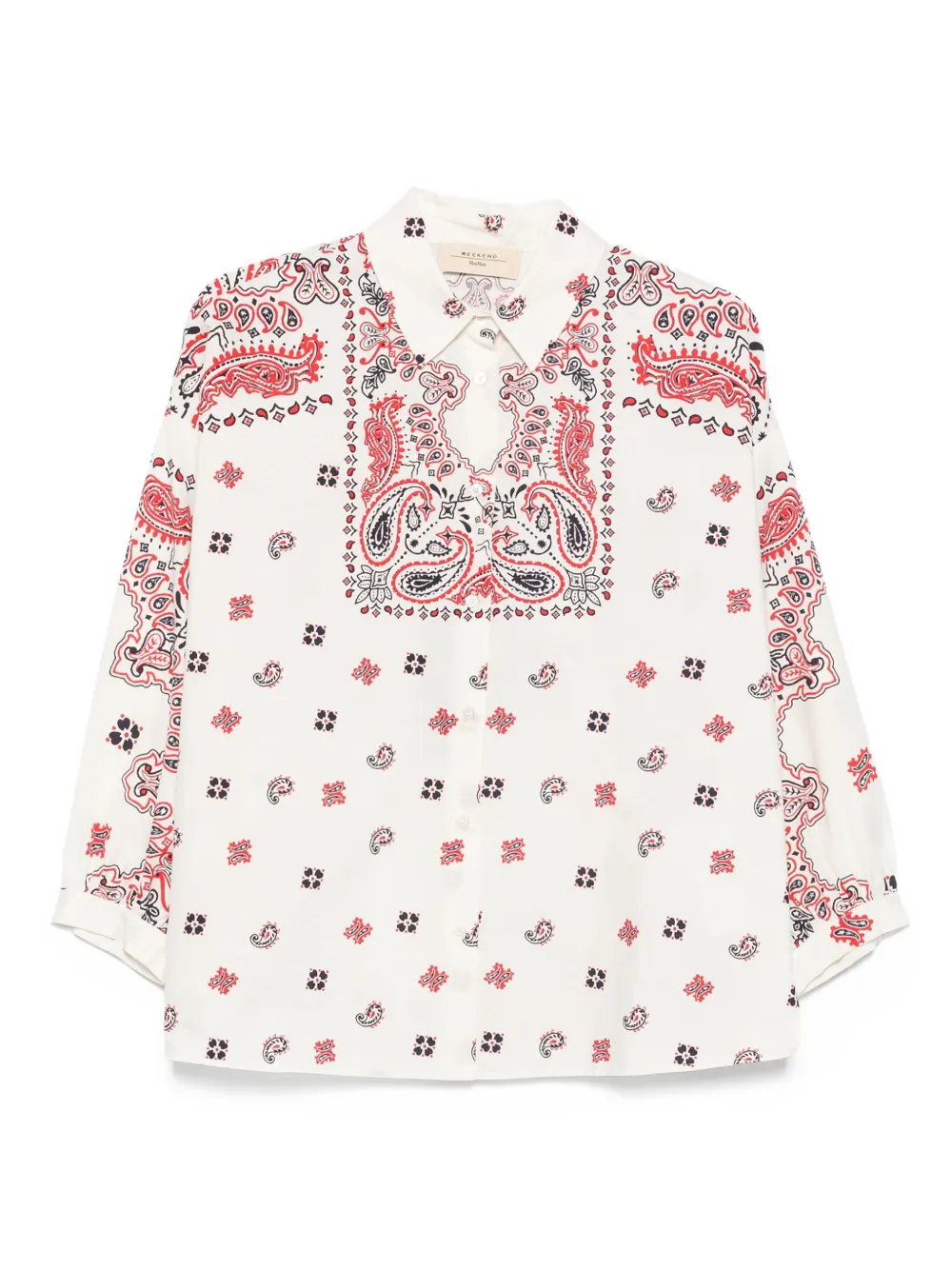 Weekend Max Mara paisley-print cotton shirt Beige