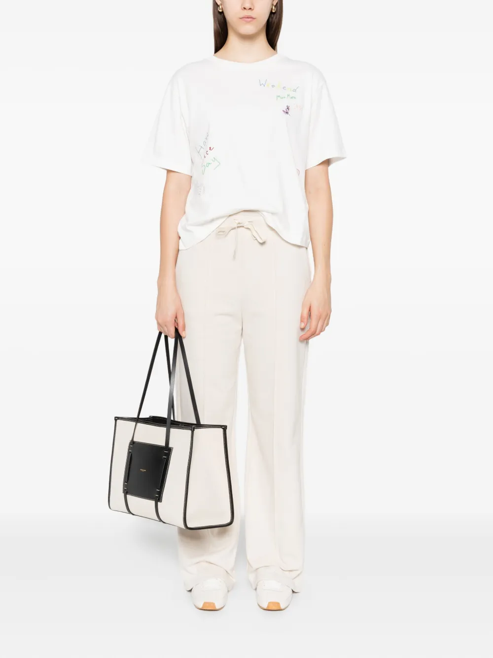 Weekend Max Mara Broek met trekkoord Beige