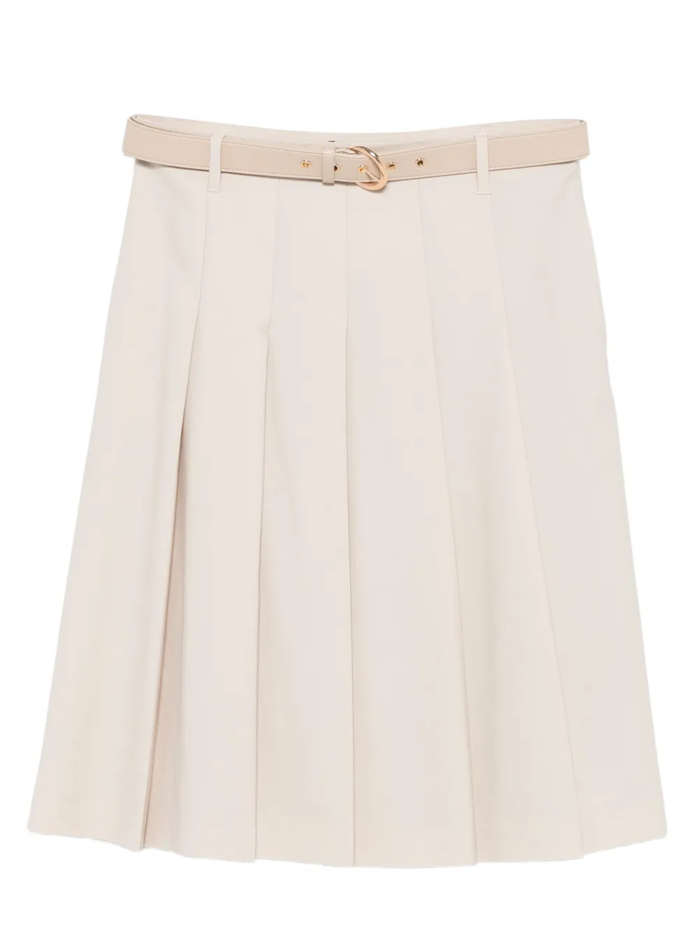 Max Mara belted pleated midi skirt | Neutrals | Image 1