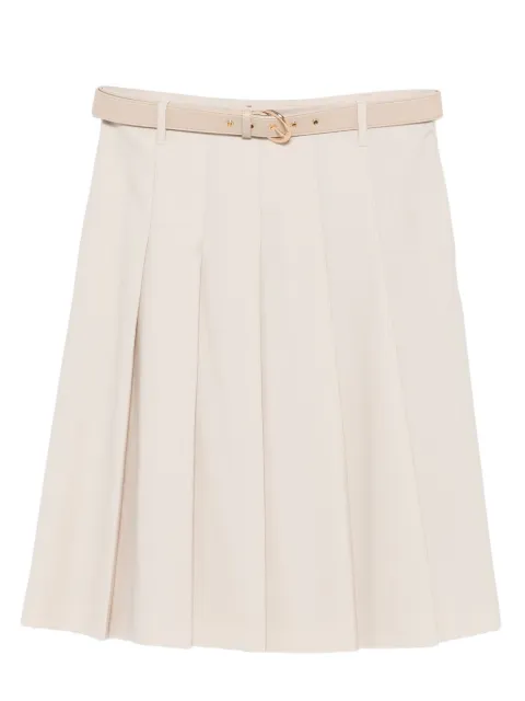 Max Mara jupe plissée à taille ceinturée