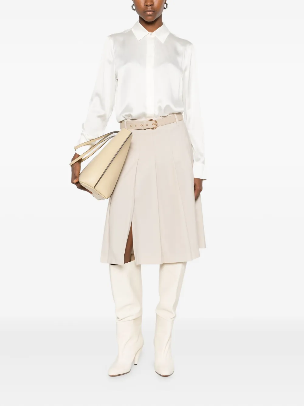 Max Mara long-sleeve shirt - Beige
