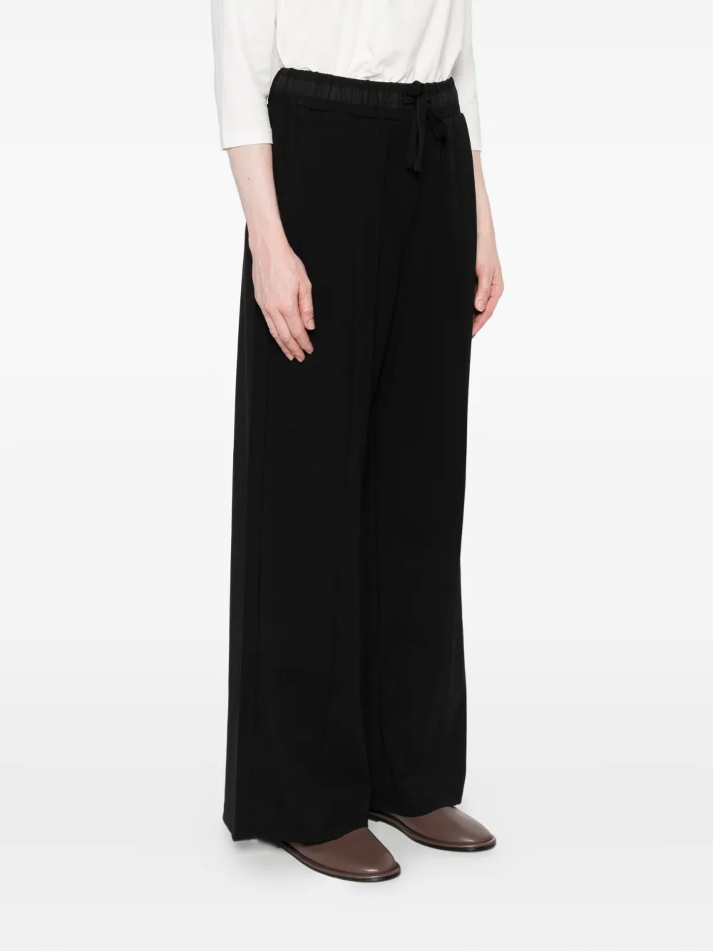 Weekend Max Mara Broek met elastische taille Zwart