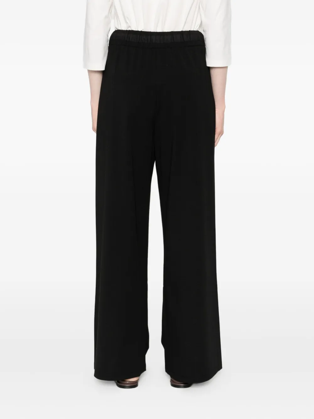 Weekend Max Mara Broek met elastische taille Zwart