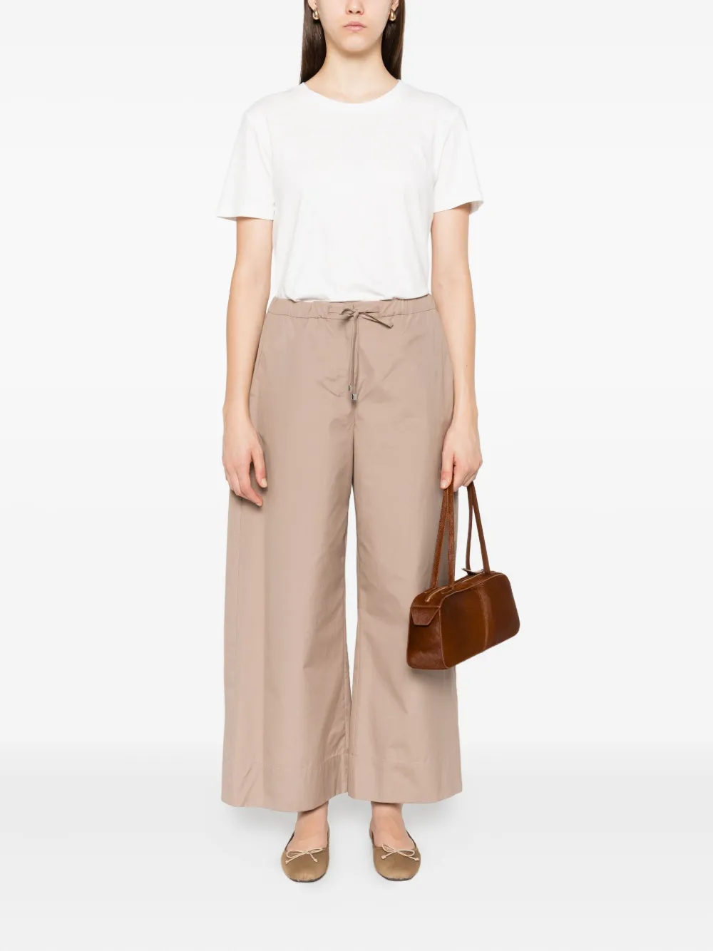 'S Max Mara T-shirt met logopatch Wit