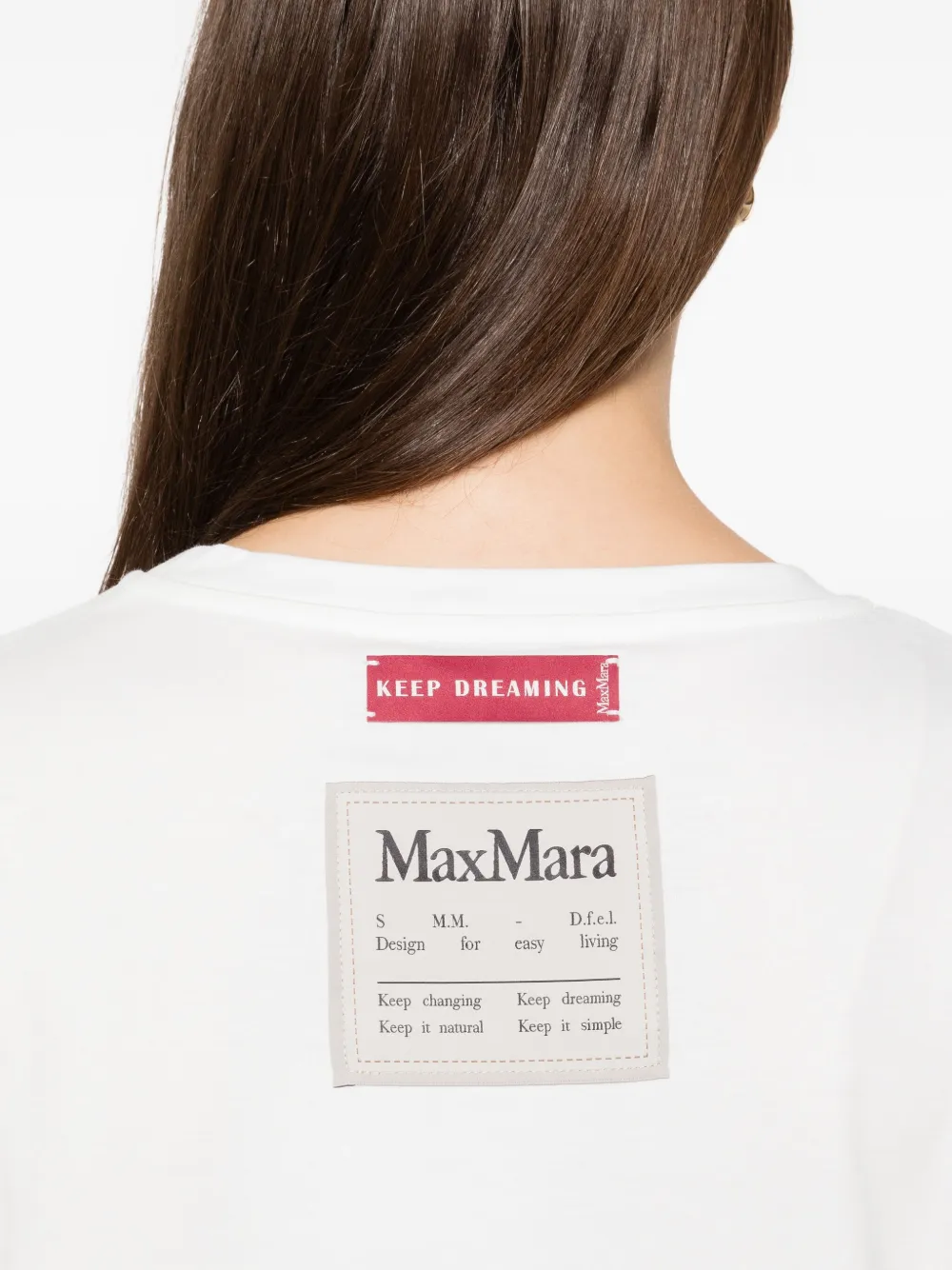 'S Max Mara T-shirt met logopatch Wit