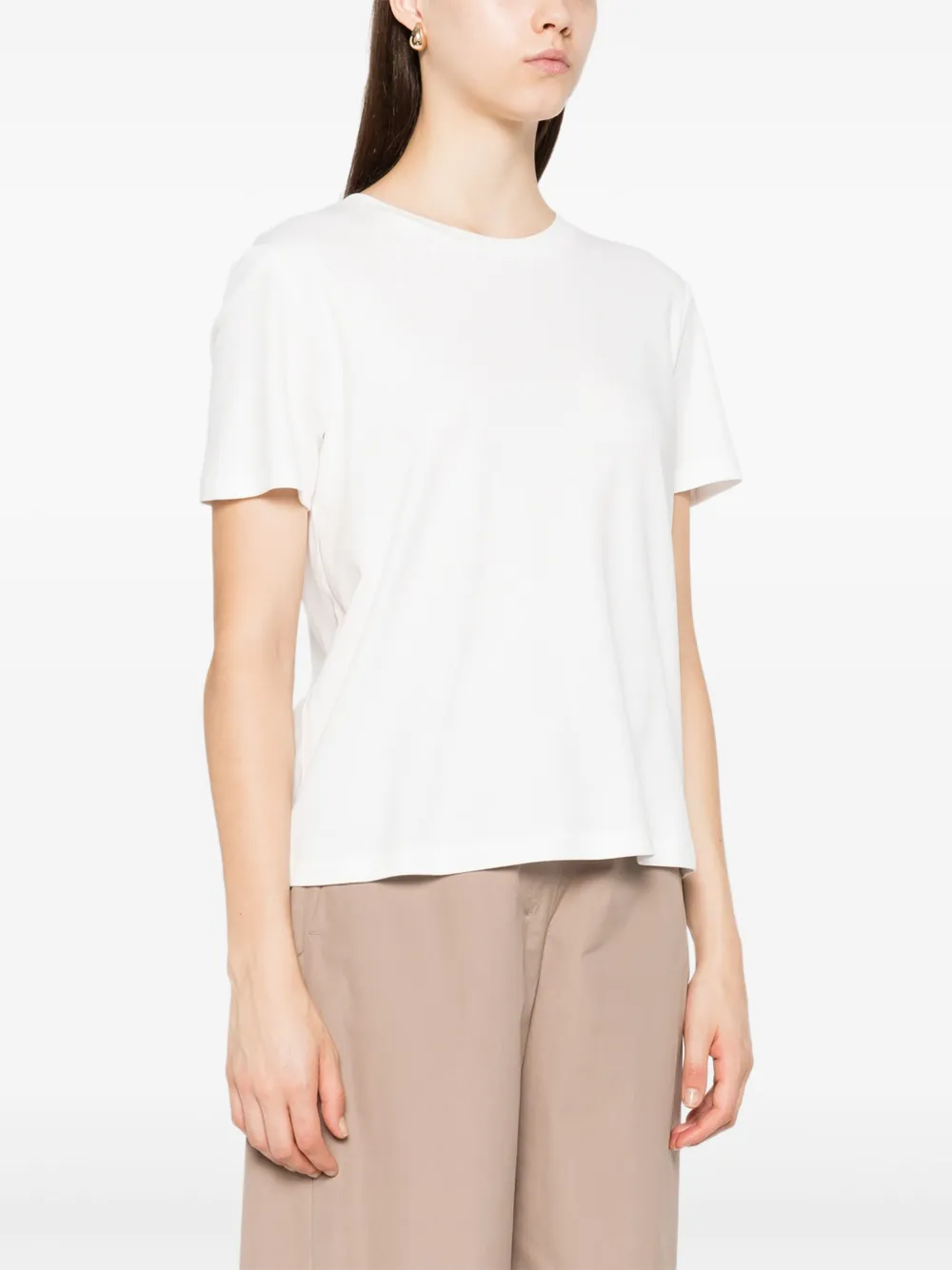 'S Max Mara T-shirt met logopatch Wit