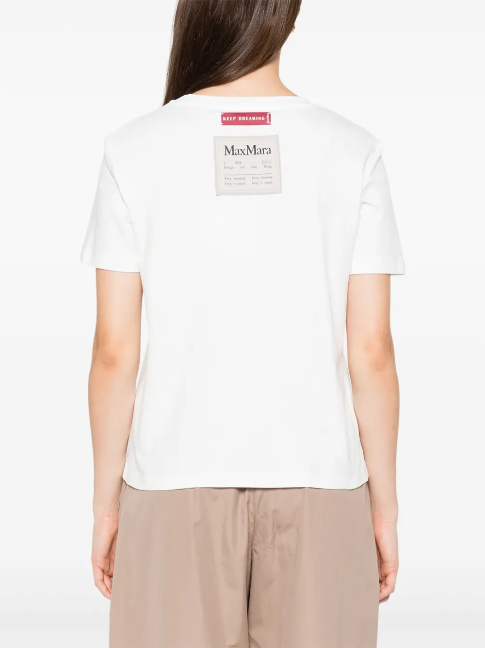 'S Max Mara T-shirt met logopatch Wit