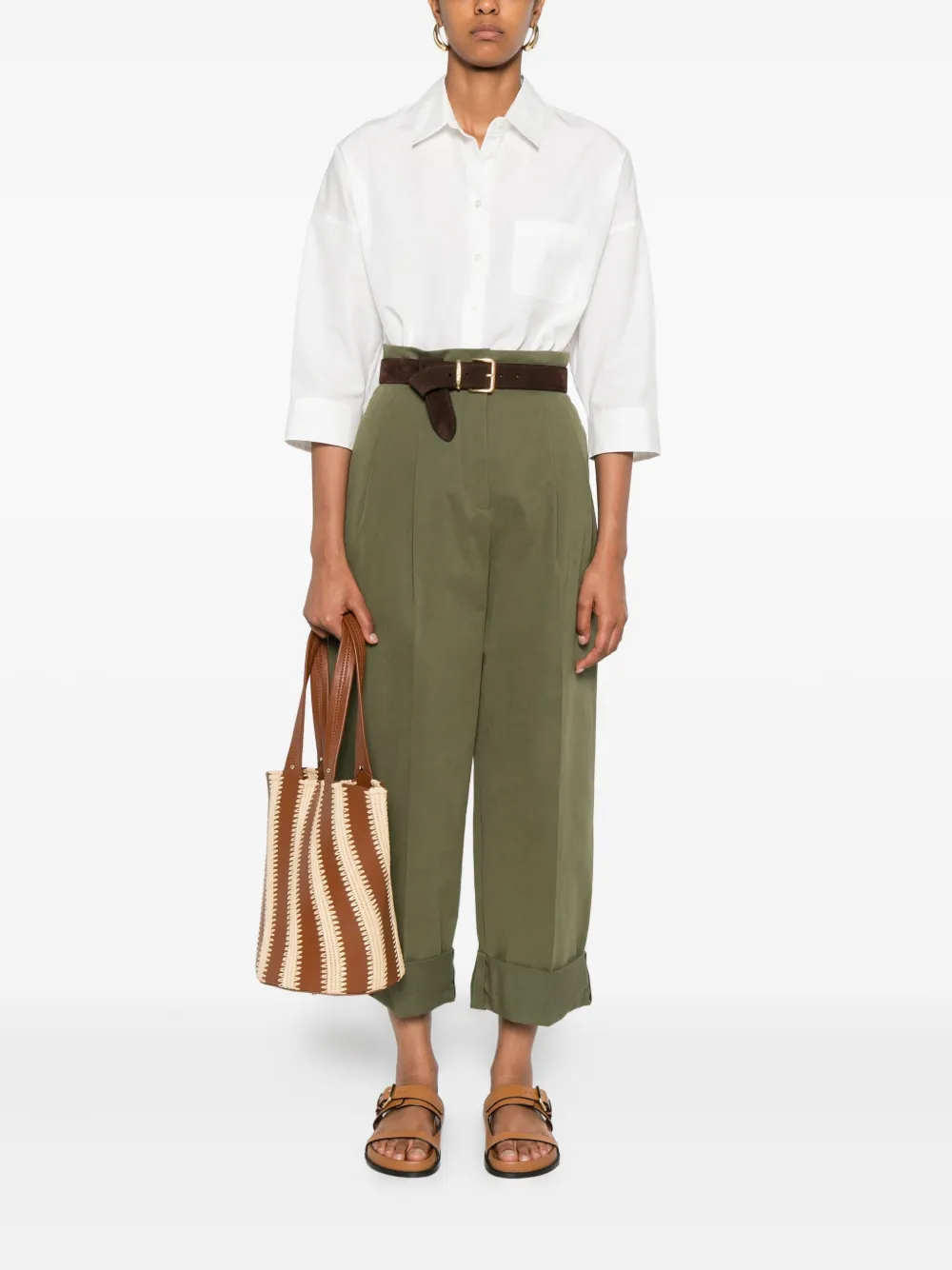 Weekend Max Mara pleated trousers - Groen