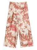Weekend Max Mara floral-print silk trousers - Neutrals
