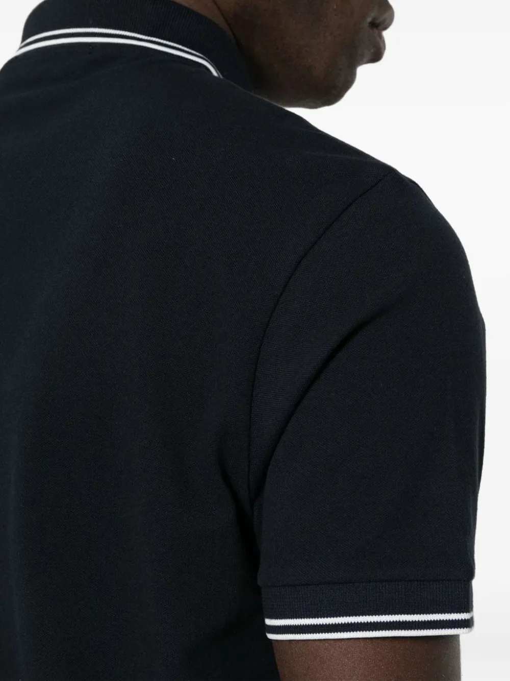 Stone Island Poloshirt met logopatch - Blauw