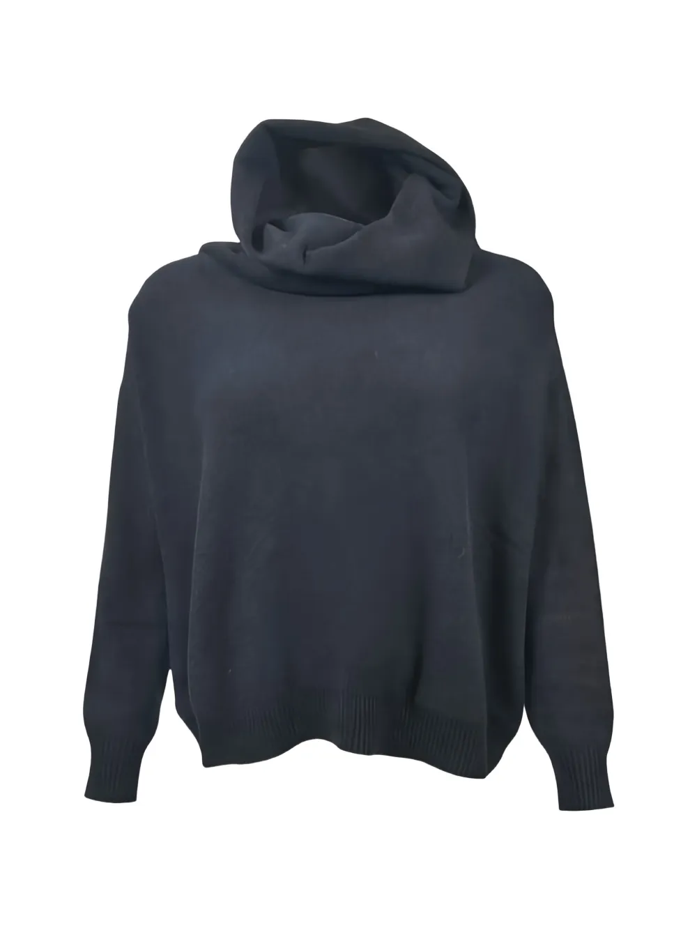 D.Exterior cowl-neck sweater - Grigio