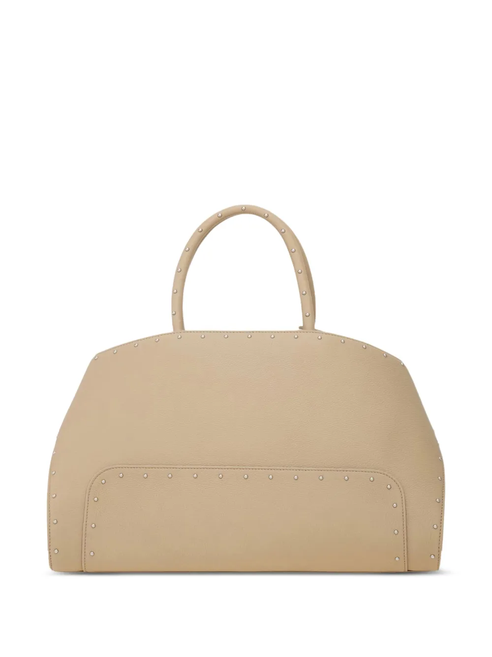 Ferragamo large Hug stud-embellished handbag - Beige