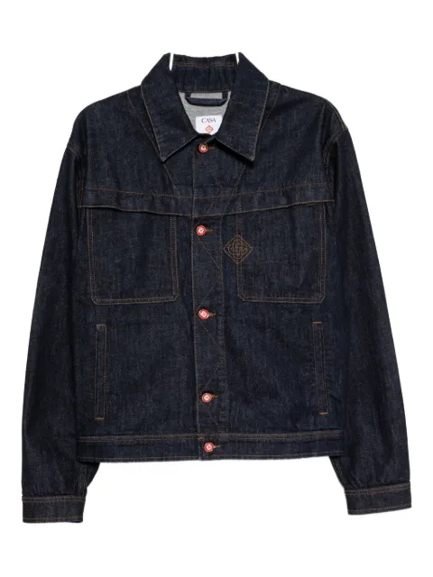 Casablanca embroidered logo denim jacket