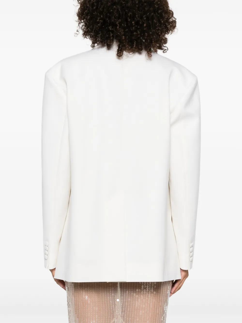 P.A.R.O.S.H. wide-lapel blazer Beige