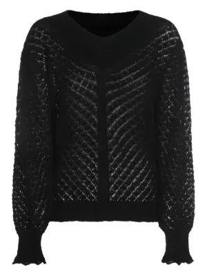 TWINSET 売れ筋商品|||ツインセット ニット&セーター アウター レディース Turtlenecks Black Twinset women's turtleneck in alpaca and mohair blend