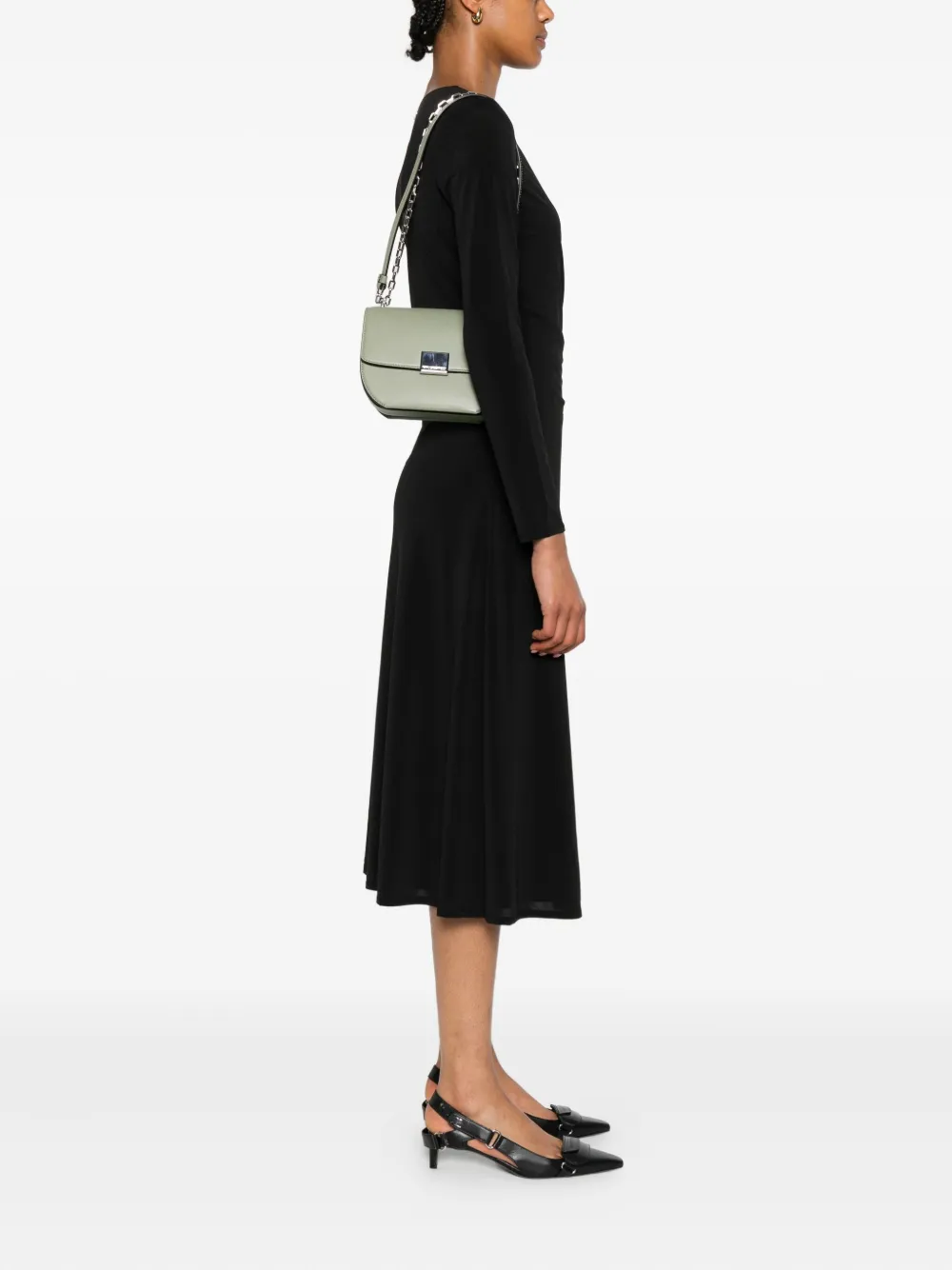Karl Lagerfeld leather cross body bag | Image 2