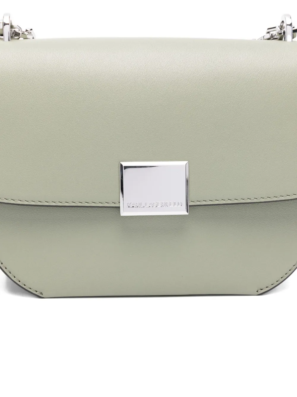Karl Lagerfeld Leren crossbodytas Groen