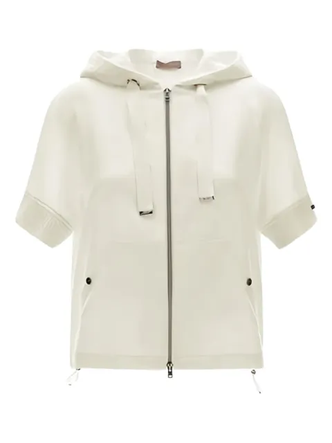 Herno hooded zip-front jacket