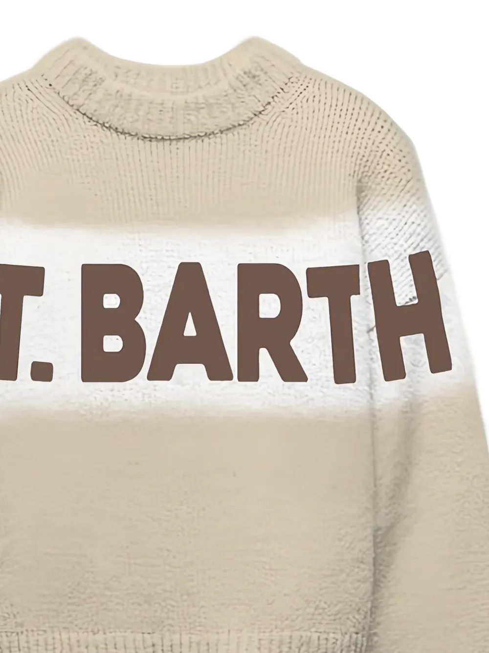 MC2 Saint Barth Kids Saint Barth gestreepte trui Beige