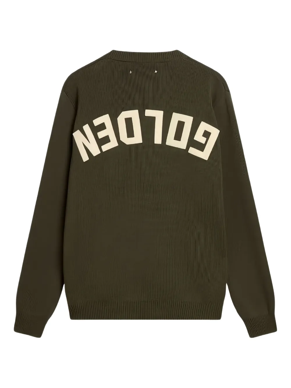 Golden Goose crew-neck logo sweater - Groen