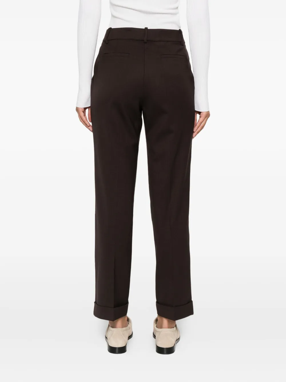 P.A.R.O.S.H. Broek met cuffs Bruin