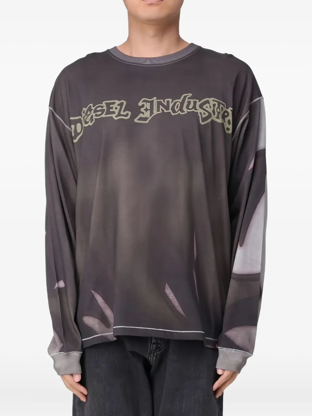 Diesel long-sleeve T-shirt - Grigio