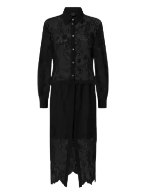 lace corset dress maxi Satin and lace corset maxi dress 44 (FR) / Black