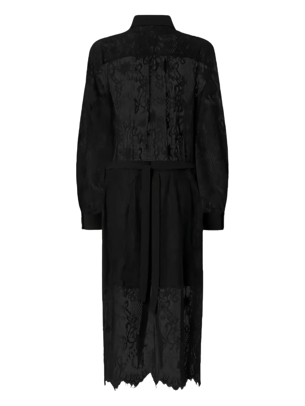 PINKO lace-panel maxi dress - Zwart