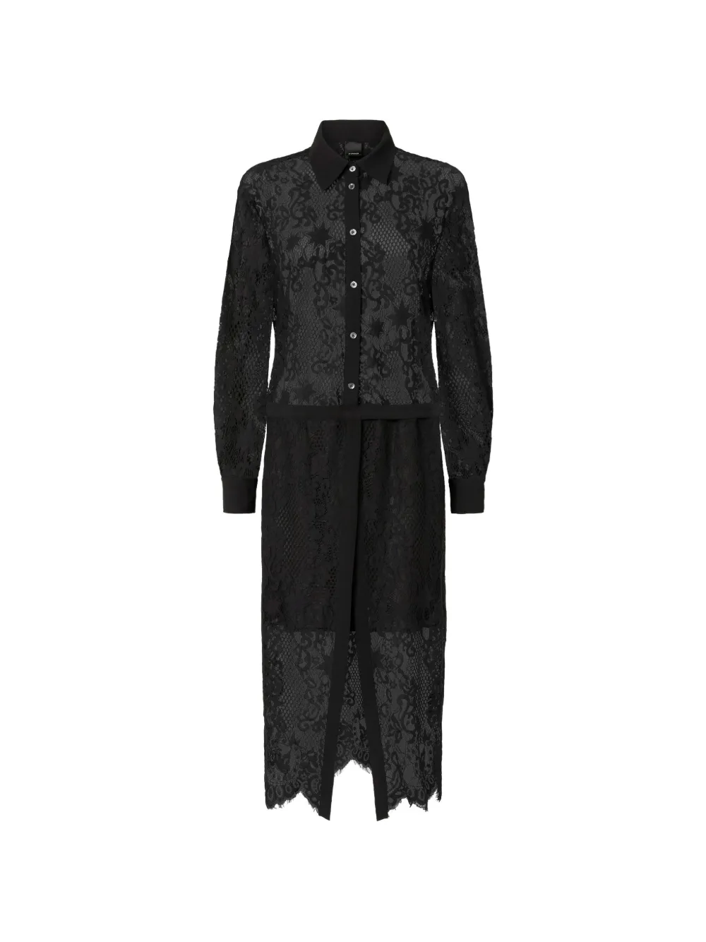 PINKO Maxi-jurk met kant Zwart