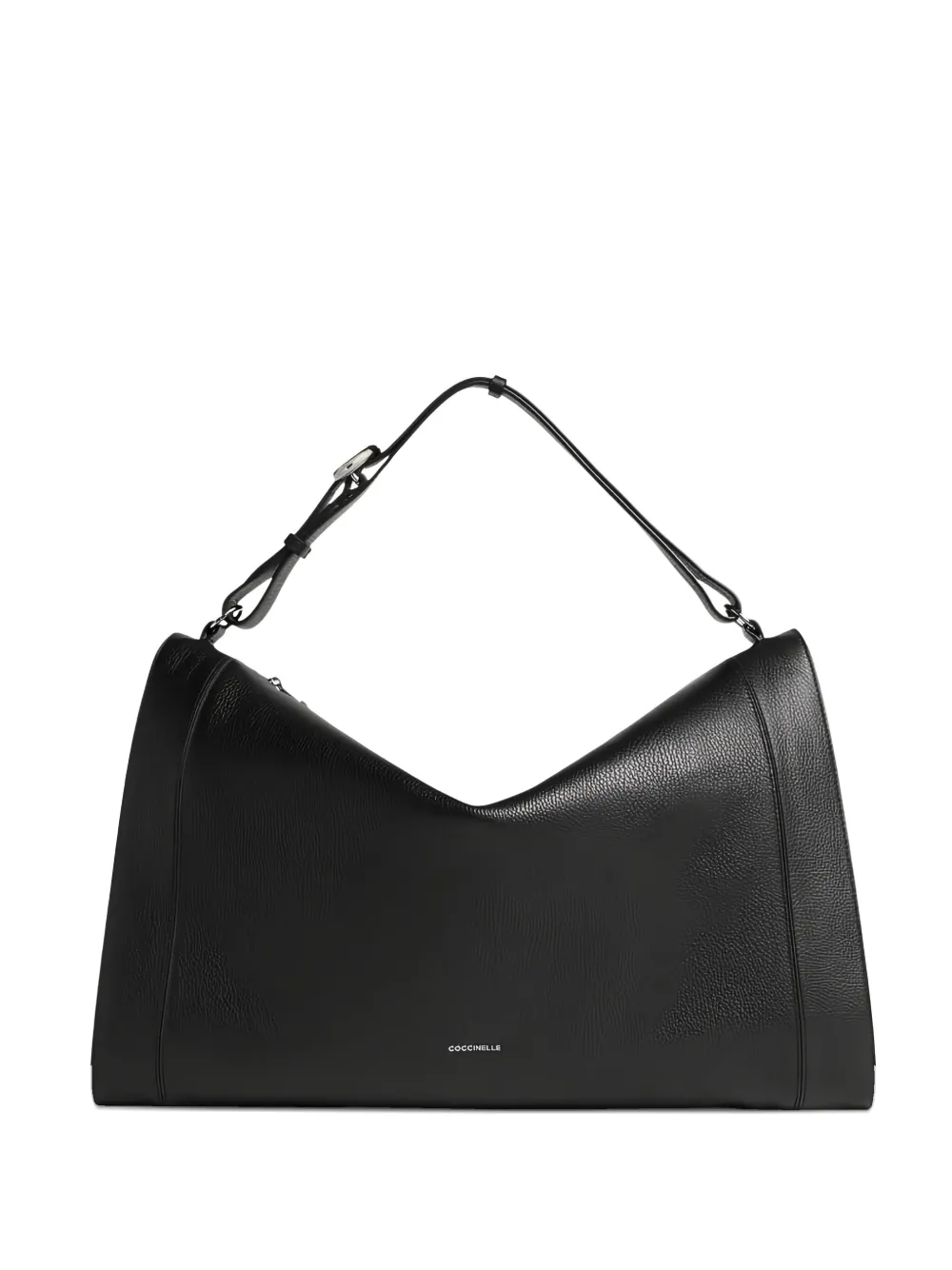 Coccinelle large Elinor leather shoulder bag | Black | Image 1
