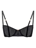 Elisabetta Franchi sheer mesh underwired bra - Black