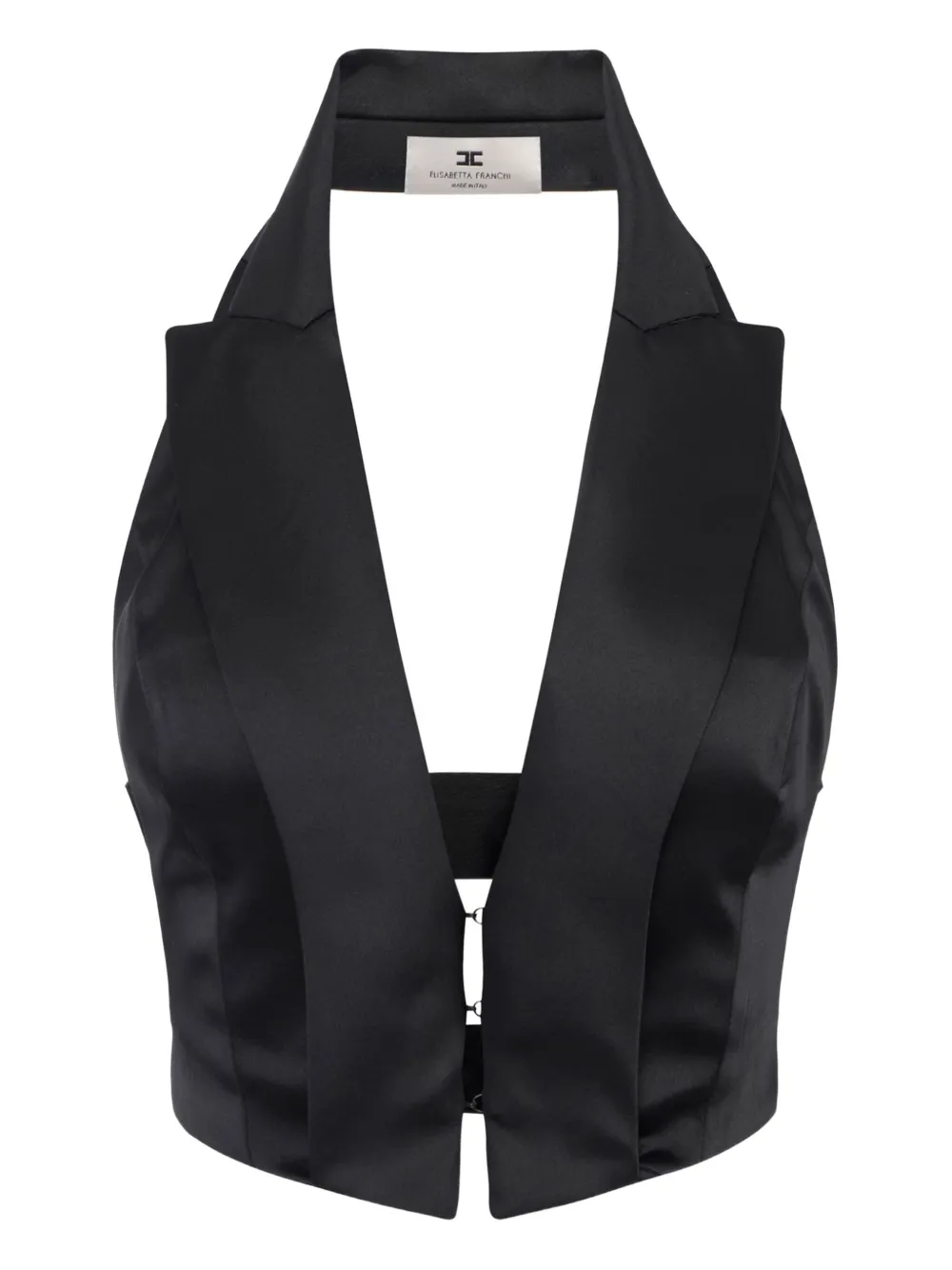 Elisabetta Franchi Blouse met halternek Zwart