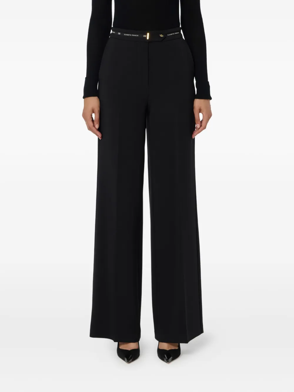 Elisabetta Franchi Straight broek Zwart