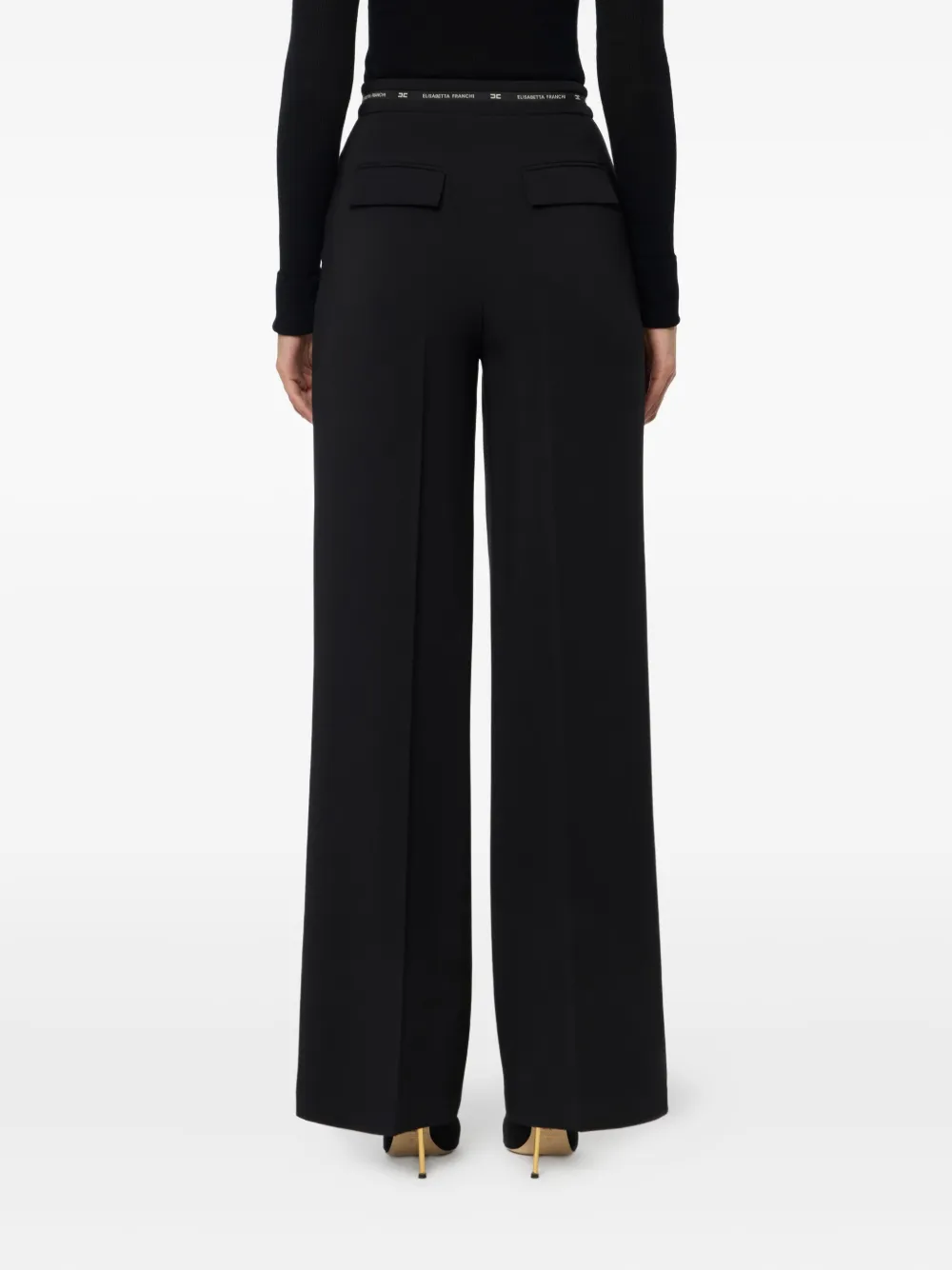 Elisabetta Franchi Straight broek Zwart