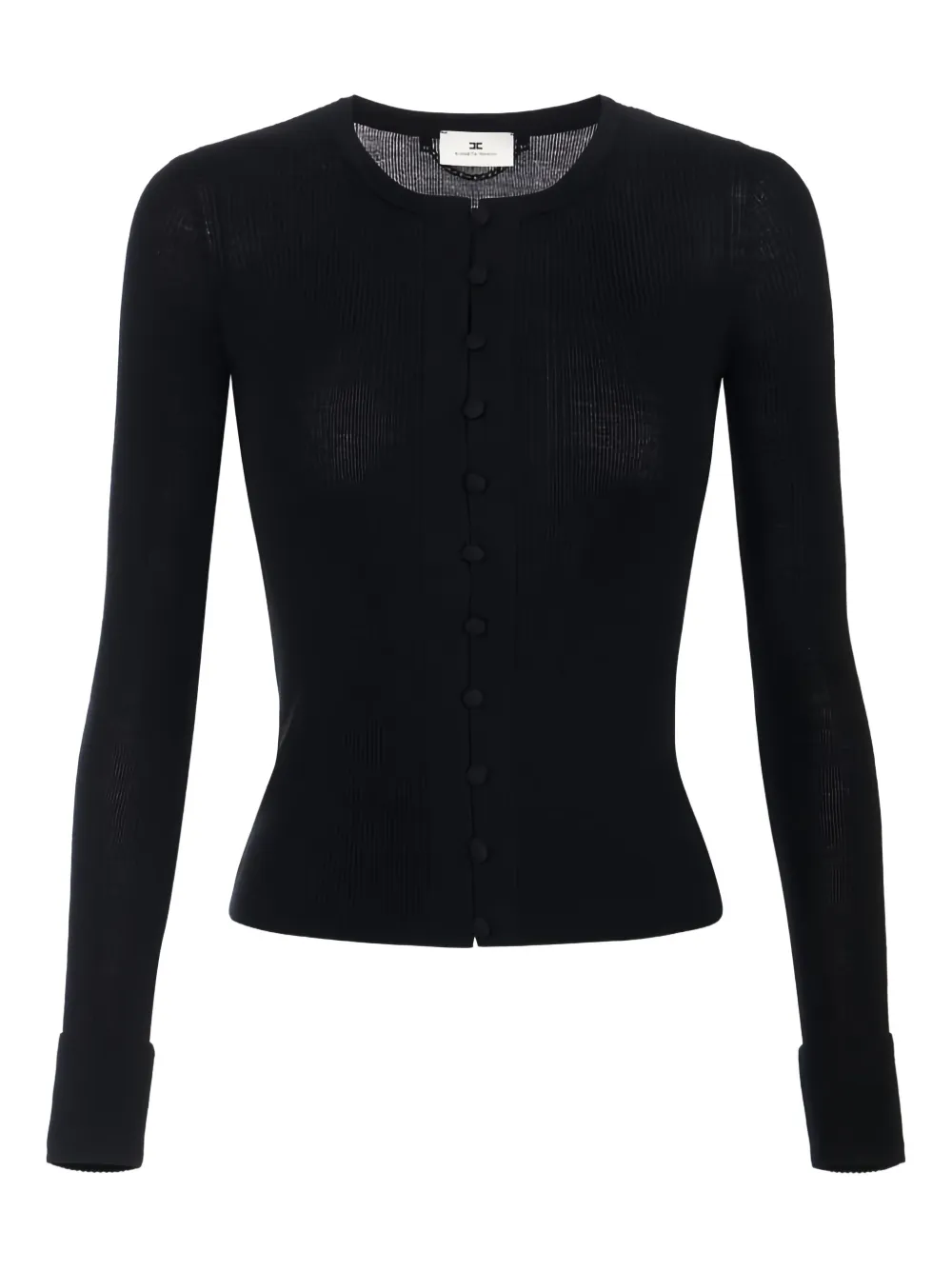 Elisabetta Franchi Cardigan con scritta - Nero