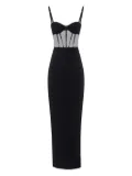 Elisabetta Franchi strapless corset dress - Black