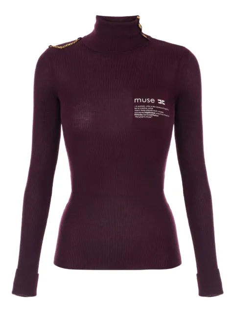 Elisabetta Franchi ribbed turtleneck sweater