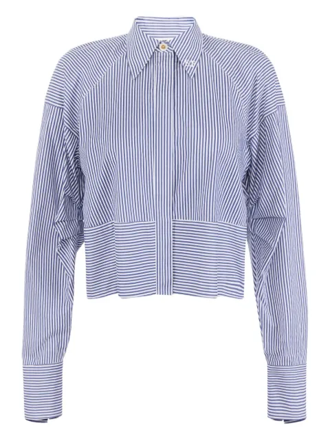 Elisabetta Franchi striped cropped shirt